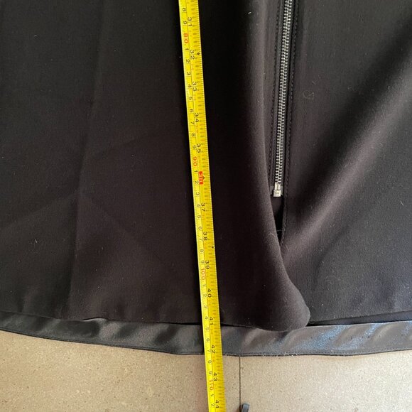 L.K. Bennett London UK Black Dress-Full Front Zipper-Size 12 - Picture 13 of 14